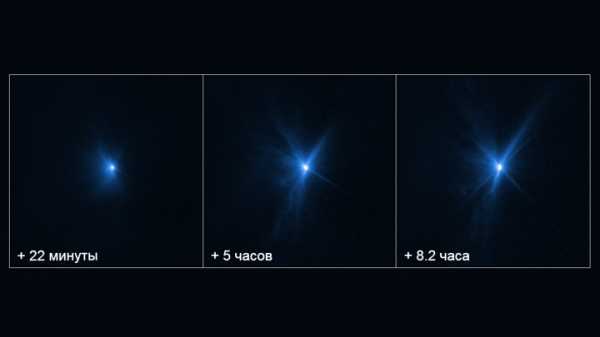 Опубликованы захватывающие снимки столкновения DARTа с астероидом