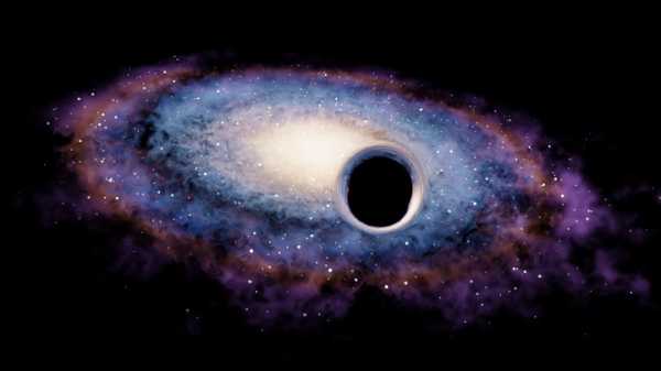Блуждающая черная дыра оставляет за собой шлейф из новых звезд